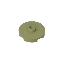 GDS-1041 - Plate Special Round 2 x 2 with Center Stud (Jumper Plate)