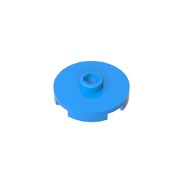 GDS-1041 - Plate Special Round 2 x 2 with Center Stud (Jumper Plate)