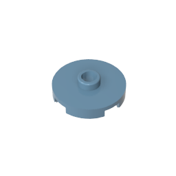 GDS-1041 - Plate Special Round 2 x 2 with Center Stud (Jumper Plate)