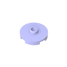 GDS-1041 - Plate Special Round 2 x 2 with Center Stud (Jumper Plate)