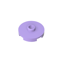 GDS-1041 - Plate Special Round 2 x 2 with Center Stud (Jumper Plate)