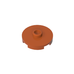 GDS-1041 - Plate Special Round 2 x 2 with Center Stud (Jumper Plate)