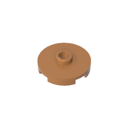 GDS-1041 - Plate Special Round 2 x 2 with Center Stud (Jumper Plate)