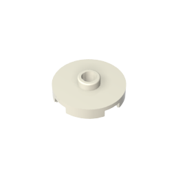 GDS-1041 - Plate Special Round 2 x 2 with Center Stud (Jumper Plate)