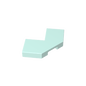 GDS-1044 - Tile Special 2 x 2 Corner with Cut Corner - Facet