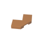 GDS-1044 - Tile Special 2 x 2 Corner with Cut Corner - Facet