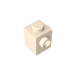 GDS-1046 - Brick Special 1 x 1 with Studs on 2 Adjacent Sides