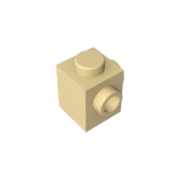 GDS-1046 - Brick Special 1 x 1 with Studs on 2 Adjacent Sides
