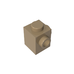 GDS-1046 - Brick Special 1 x 1 with Studs on 2 Adjacent Sides
