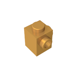 GDS-1046 - Brick Special 1 x 1 with Studs on 2 Adjacent Sides