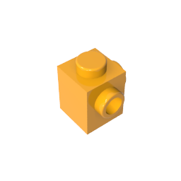 GDS-1046 - Brick Special 1 x 1 with Studs on 2 Adjacent Sides