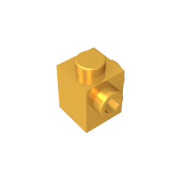 GDS-1046 - Brick Special 1 x 1 with Studs on 2 Adjacent Sides