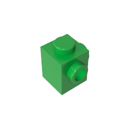 GDS-1046 - Brick Special 1 x 1 with Studs on 2 Adjacent Sides