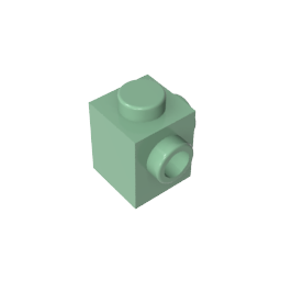 GDS-1046 - Brick Special 1 x 1 with Studs on 2 Adjacent Sides