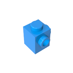 GDS-1046 - Brick Special 1 x 1 with Studs on 2 Adjacent Sides