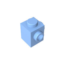 GDS-1046 - Brick Special 1 x 1 with Studs on 2 Adjacent Sides