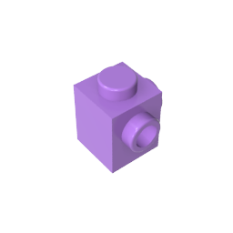 GDS-1046 - Brick Special 1 x 1 with Studs on 2 Adjacent Sides