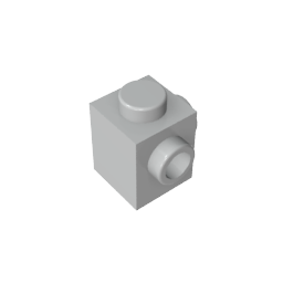 GDS-1046 - Brick Special 1 x 1 with Studs on 2 Adjacent Sides