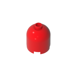 GDS-1049 - Brick Round 2 x 2 x 1 2/3 Dome Top [Undetermined Stud]