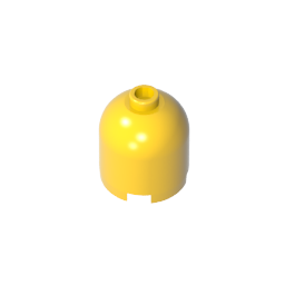 GDS-1049 - Brick Round 2 x 2 x 1 2/3 Dome Top [Undetermined Stud]