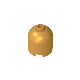 GDS-1049 - Brick Round 2 x 2 x 1 2/3 Dome Top [Undetermined Stud]