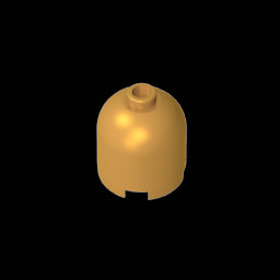 GDS-1049 - Brick Round 2 x 2 x 1 2/3 Dome Top [Undetermined Stud]