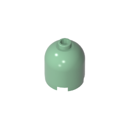 GDS-1049 - Brick Round 2 x 2 x 1 2/3 Dome Top [Undetermined Stud]