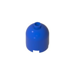 GDS-1049 - Brick Round 2 x 2 x 1 2/3 Dome Top [Undetermined Stud]