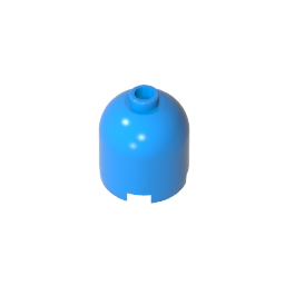 GDS-1049 - Brick Round 2 x 2 x 1 2/3 Dome Top [Undetermined Stud]