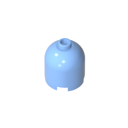 GDS-1049 - Brick Round 2 x 2 x 1 2/3 Dome Top [Undetermined Stud]