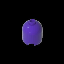 GDS-1049 - Brick Round 2 x 2 x 1 2/3 Dome Top [Undetermined Stud]