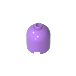 GDS-1049 - Brick Round 2 x 2 x 1 2/3 Dome Top [Undetermined Stud]
