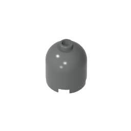 GDS-1049 - Brick Round 2 x 2 x 1 2/3 Dome Top [Undetermined Stud]