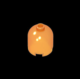 GDS-1049 - Brick Round 2 x 2 x 1 2/3 Dome Top [Undetermined Stud]