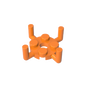 GDS-1050 - Plate Round 2 x 2 with Pin Hole and 4 Arms Up