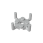 GDS-1050 - Plate Round 2 x 2 with Pin Hole and 4 Arms Up