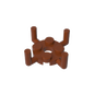 GDS-1050 - Plate Round 2 x 2 with Pin Hole and 4 Arms Up