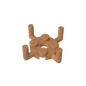 GDS-1050 - Plate Round 2 x 2 with Pin Hole and 4 Arms Up