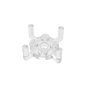 GDS-1050 - Plate Round 2 x 2 with Pin Hole and 4 Arms Up
