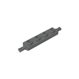 GDS-1067 - Plate Special 1 x 4 with Wheels Holder