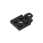 GDS-1072 - Plate Special 2 x 2 with Towball Socket, Short, Flattened with Holes and Axle Hole in Center