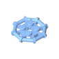 GDS-1075 - Plate Special 2 x 2 with Bar Frame Octagonal, Reinforced, Completely Round Studs