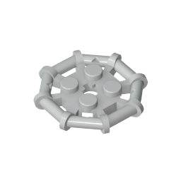 GDS-1075 - Plate Special 2 x 2 with Bar Frame Octagonal, Reinforced, Completely Round Studs