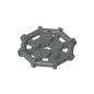GDS-1075 - Plate Special 2 x 2 with Bar Frame Octagonal, Reinforced, Completely Round Studs