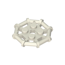 GDS-1075 - Plate Special 2 x 2 with Bar Frame Octagonal, Reinforced, Completely Round Studs