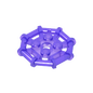 GDS-1075 - Plate Special 2 x 2 with Bar Frame Octagonal, Reinforced, Completely Round Studs