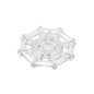 GDS-1075 - Plate Special 2 x 2 with Bar Frame Octagonal, Reinforced, Completely Round Studs