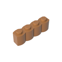 GDS-1079 - Brick Special 1 x 4 Palisade [aka Log]