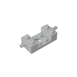GDS-1081 - Brick Special 2 x 4 with Wheels Holder, Single Slit with 2 x 2 Cutout