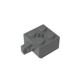 GDS-1082 - Hinge Brick 2 x 2 Locking with 1 Finger Vertical [No Axle Hole]
